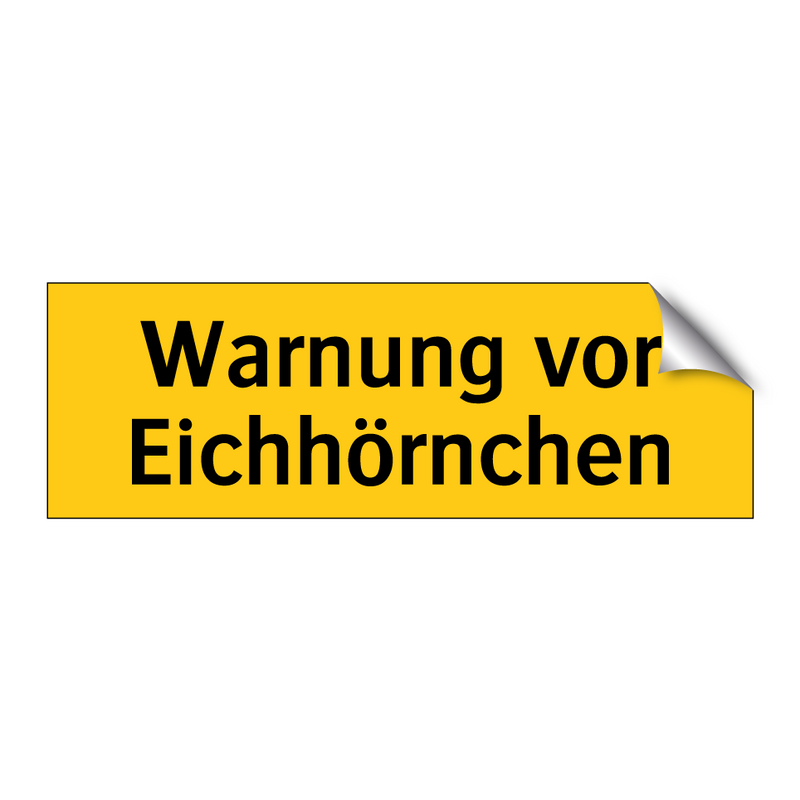 Warnung vor Eichhörnchen