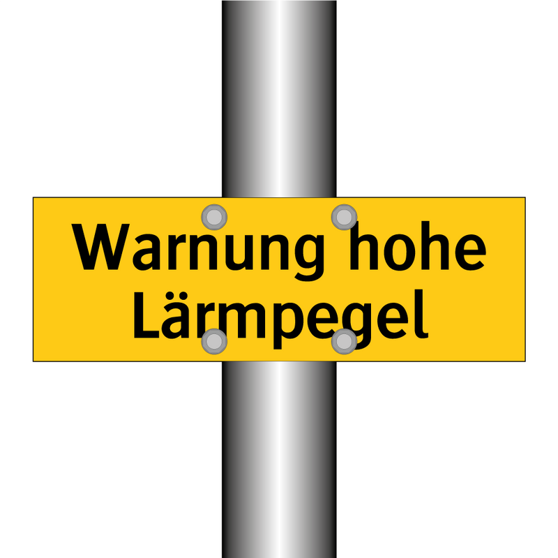 Warnung hohe Lärmpegel