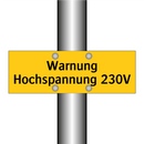 Warnung Hochspannung 230V
