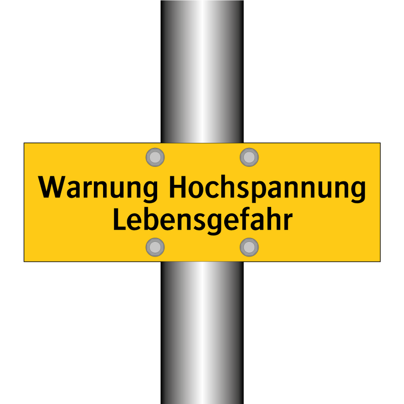 Warnung Hochspannung Lebensgefahr