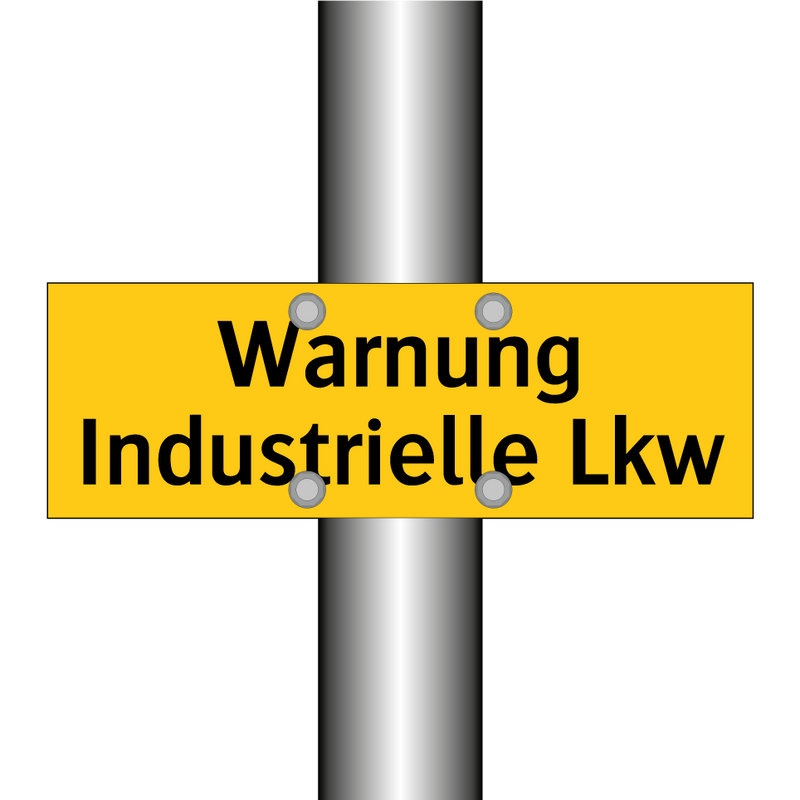 Warnung Industrielle Lkw