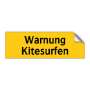 Warnung Kitesurfen