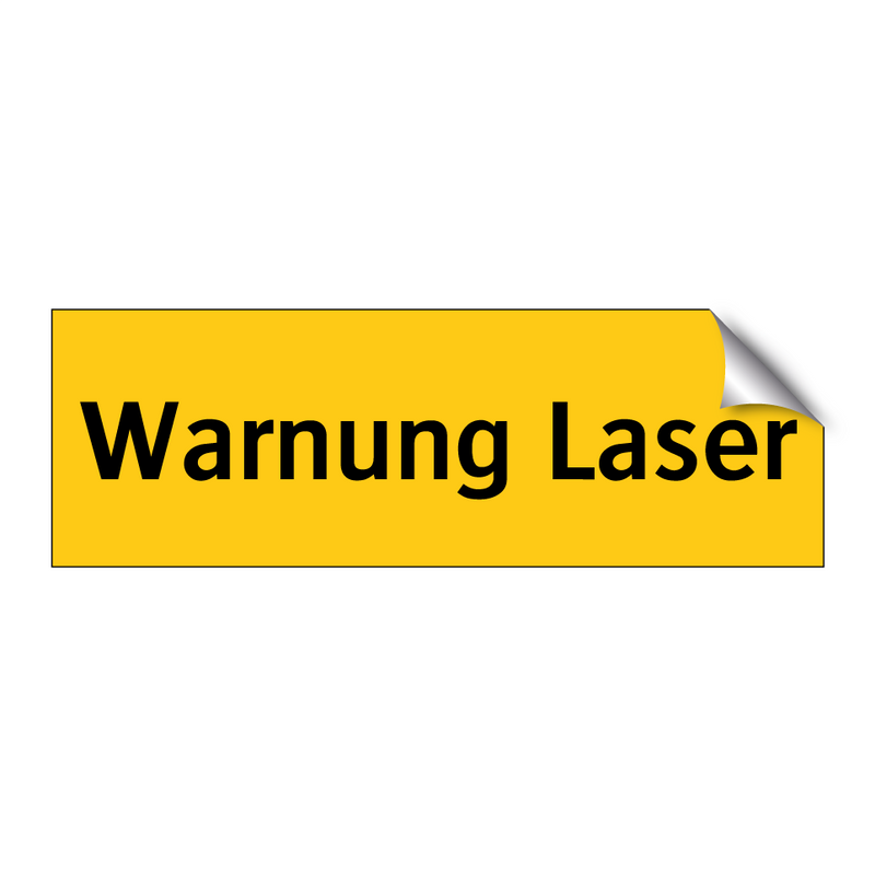 Warnung Laser