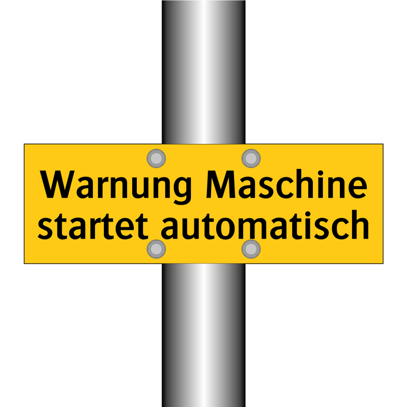 Warnung Maschine startet automatisch