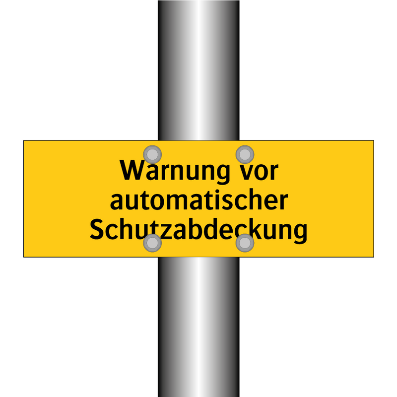 Warnung vor automatischer Schutzabdeckung