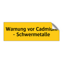 Warnung vor Cadmium - Schwermetalle