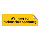 Warnung vor elektrischer Spannung