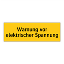 Warnung vor elektrischer Spannung