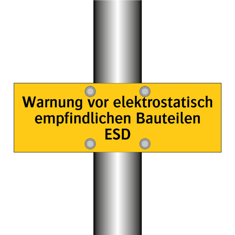 Warnung vor elektrostatisch empfindlichen Bauteilen ESD