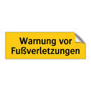 Warnung vor Fußverletzungen