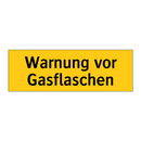 Warnung vor Gasflaschen
