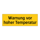 Warnung vor hoher Temperatur