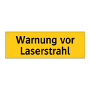 Warnung vor Laserstrahl