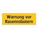 Warnung vor Rasenrobotern