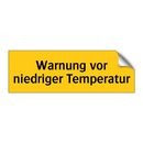 Warnung vor niedriger Temperatur