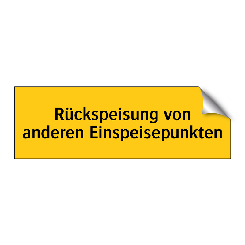 Rückspeisung von anderen Einspeisepunkten