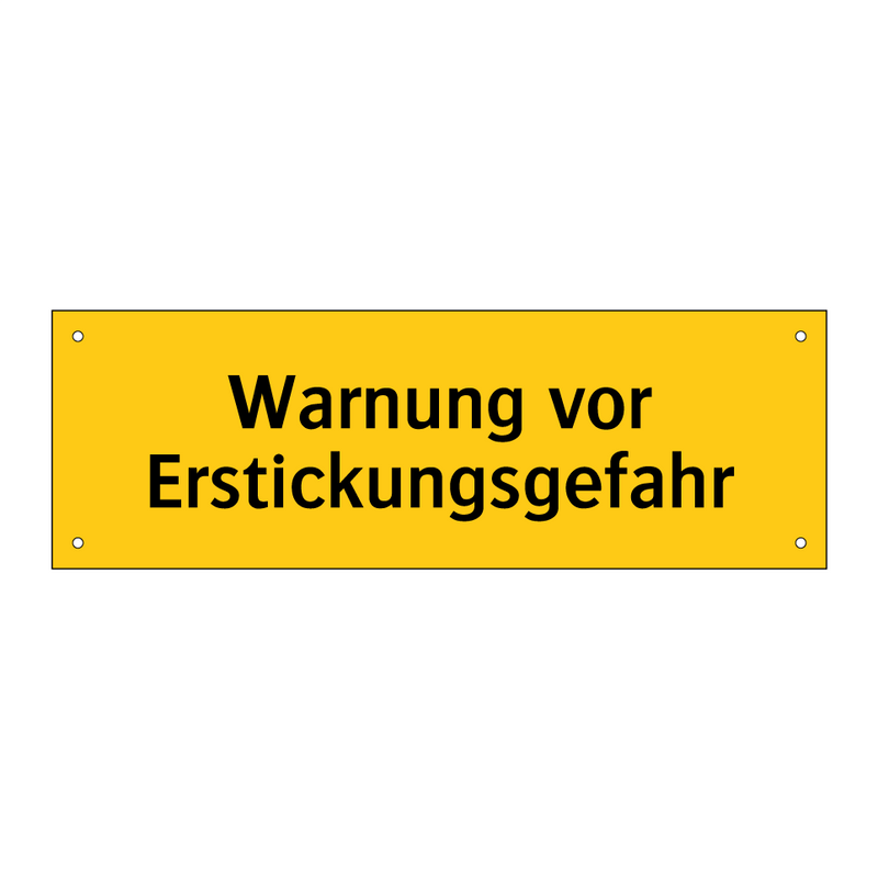 Warnung vor Erstickungsgefahr