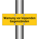 Warnung vor kippenden Gegenständen