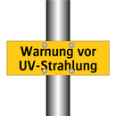 Warnung vor UV-Strahlung