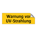 Warnung vor UV-Strahlung