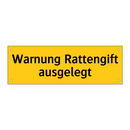Warnung Rattengift ausgelegt