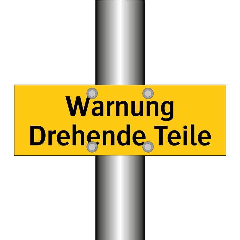 Warnung Drehende Teile