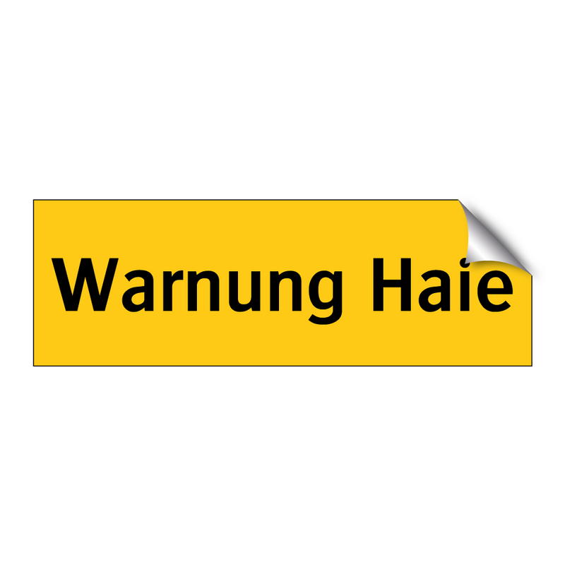 Warnung Haie