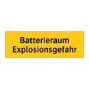 Batterieraum Explosionsgefahr
