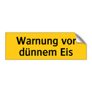 Warnung vor dünnem Eis
