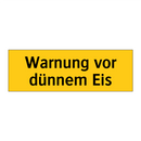 Warnung vor dünnem Eis