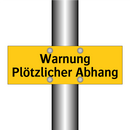 Warnung Plötzlicher Abhang