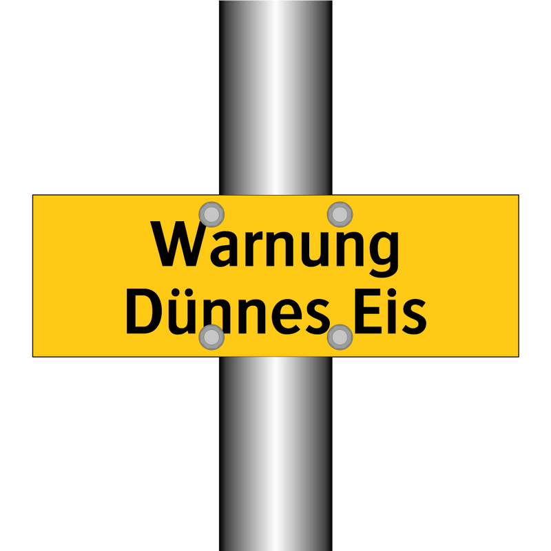 Warnung Dünnes Eis