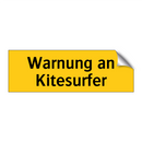 Warnung an Kitesurfer