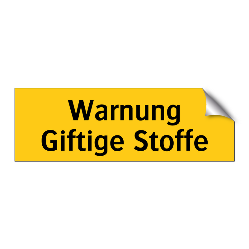 Warnung Giftige Stoffe
