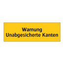 Warnung Unabgesicherte Kanten
