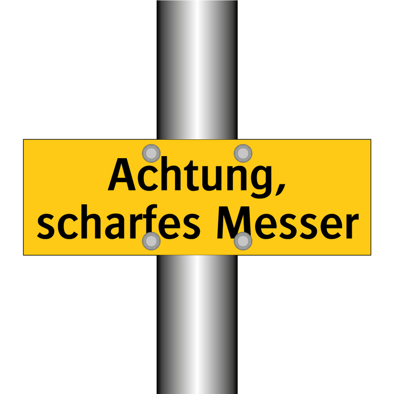 Achtung, scharfes Messer