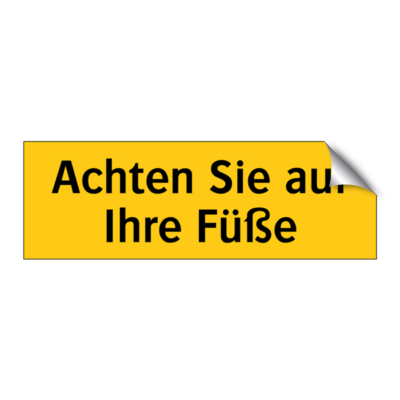 Achten Sie auf Ihre Füße
