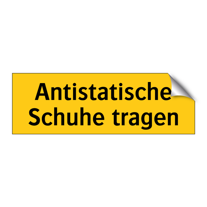 Antistatische Schuhe tragen