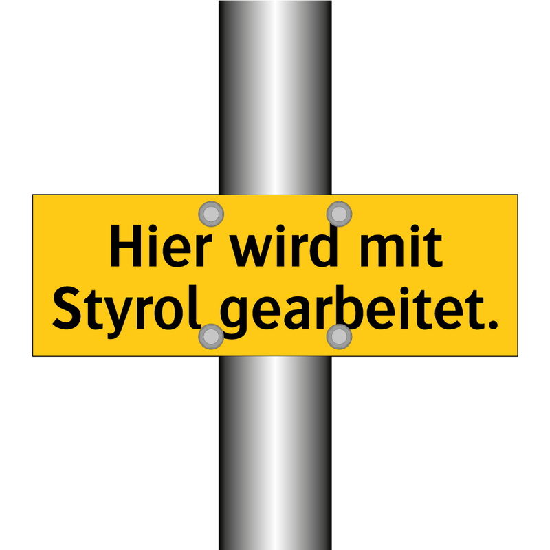 Hier wird mit Styrol gearbeitet.