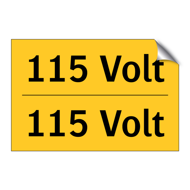 115 Volt - 115 Volt
