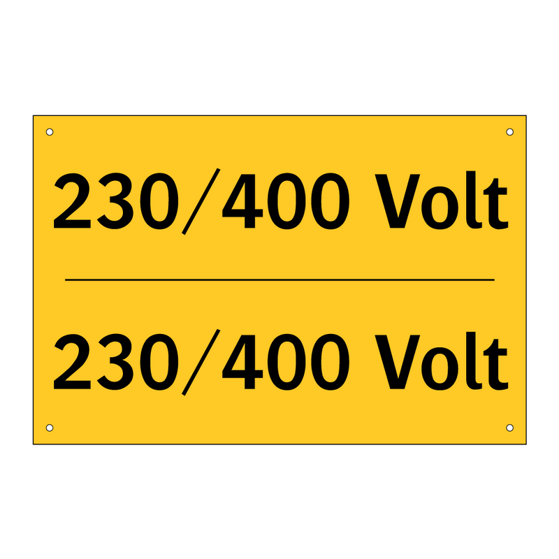 230/400 Volt - 230/400 Volt