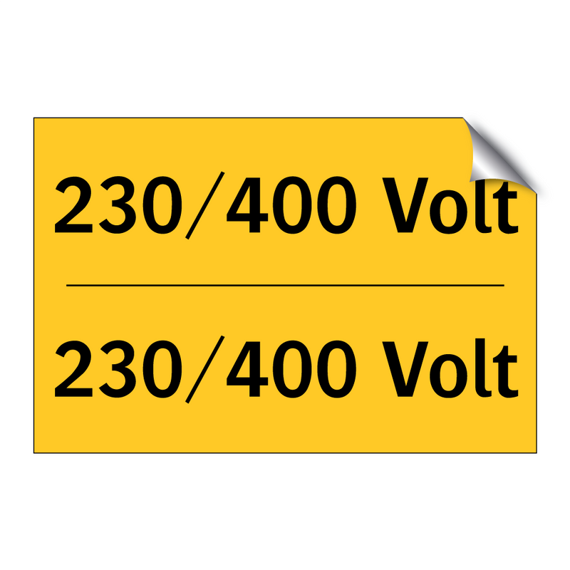 230/400 Volt - 230/400 Volt