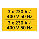 3 x 230 V / 400 V 50 Hz - 3 x 230 V / 400 V 50 Hz