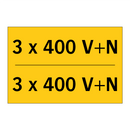 3 x 400 V+N - 3 x 400 V+N