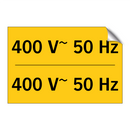 400 V~ 50 Hz - 400 V~ 50 Hz