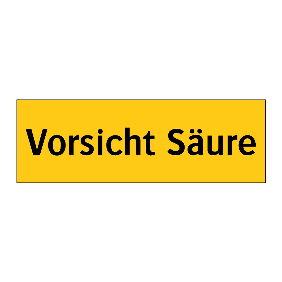 Kauf Vorsicht Säure schild | SignOnline | DE-W232