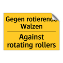 Gegen rotierende Walzen - Against rotating rollers