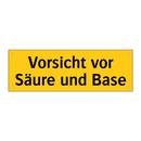 Vorsicht vor Säure und Base