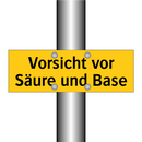 Vorsicht vor Säure und Base