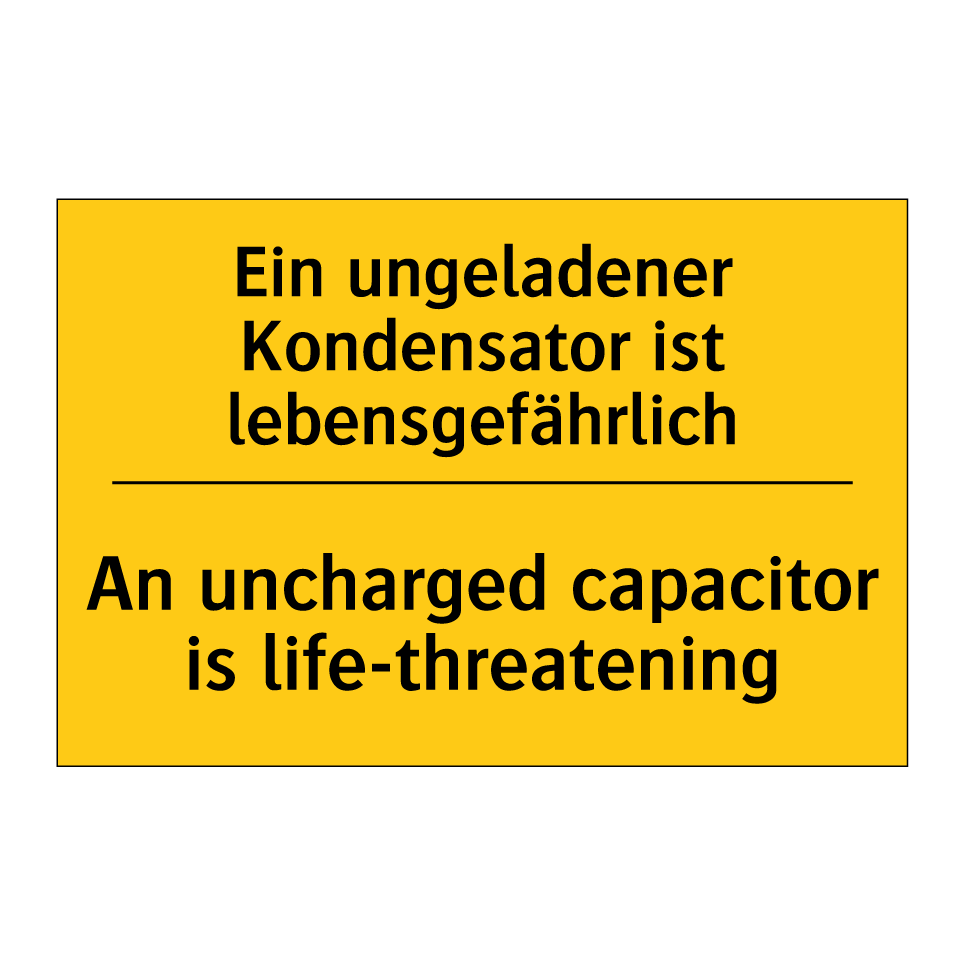 Kauf Ein ungeladener Kondensator ist /.../ - An uncharged capacitor is ...